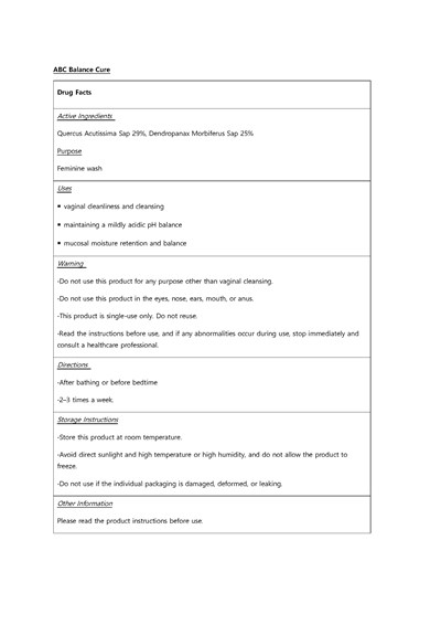 1 (Label   Abc Balance Cure 1)